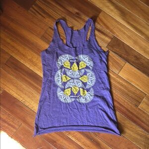 Purple Graphic Tank Top